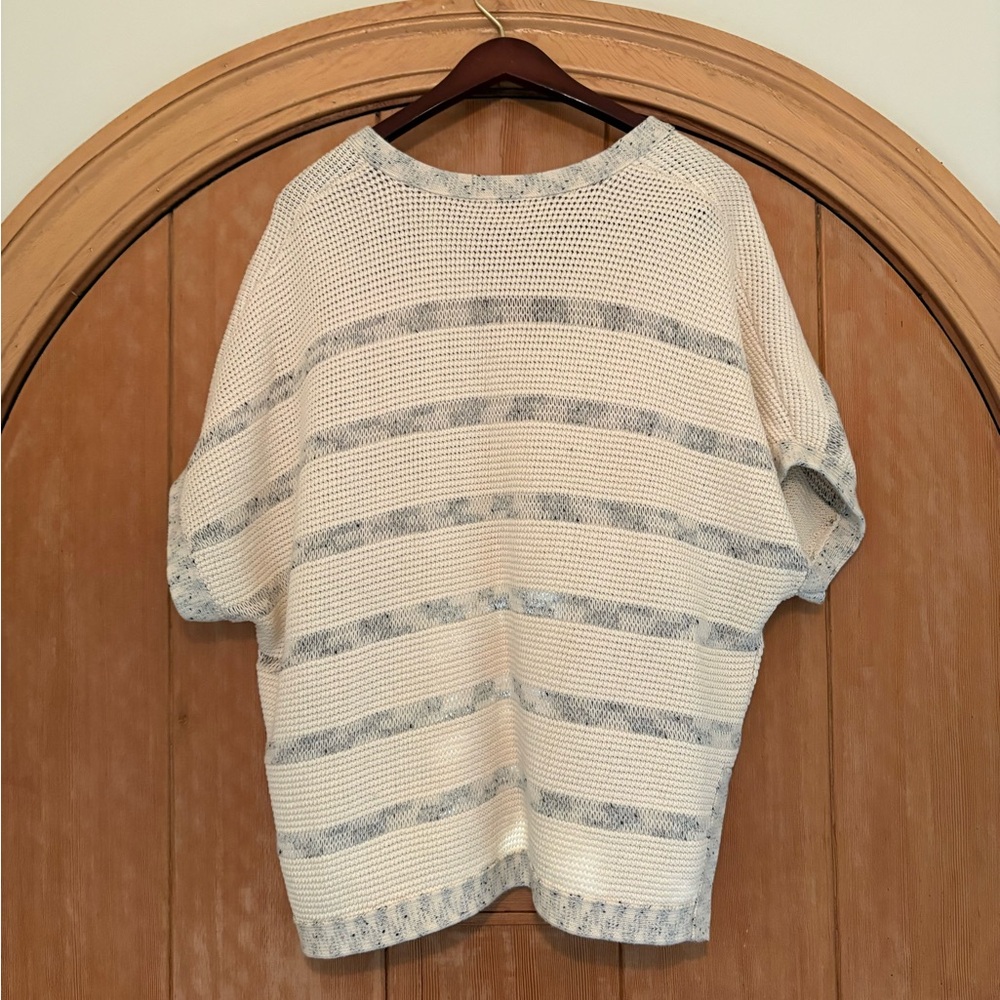 Vince Knit Short Sleeve sweater cape / poncho - Picture 2 of 6